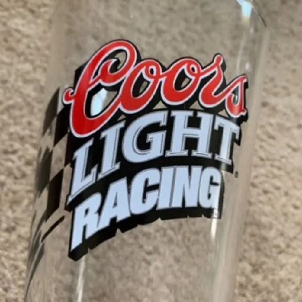 Coors Light Racing Pint Glass